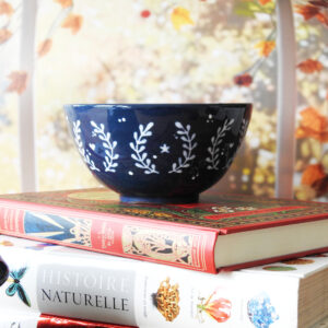 Grand bol bleu - Lauriers