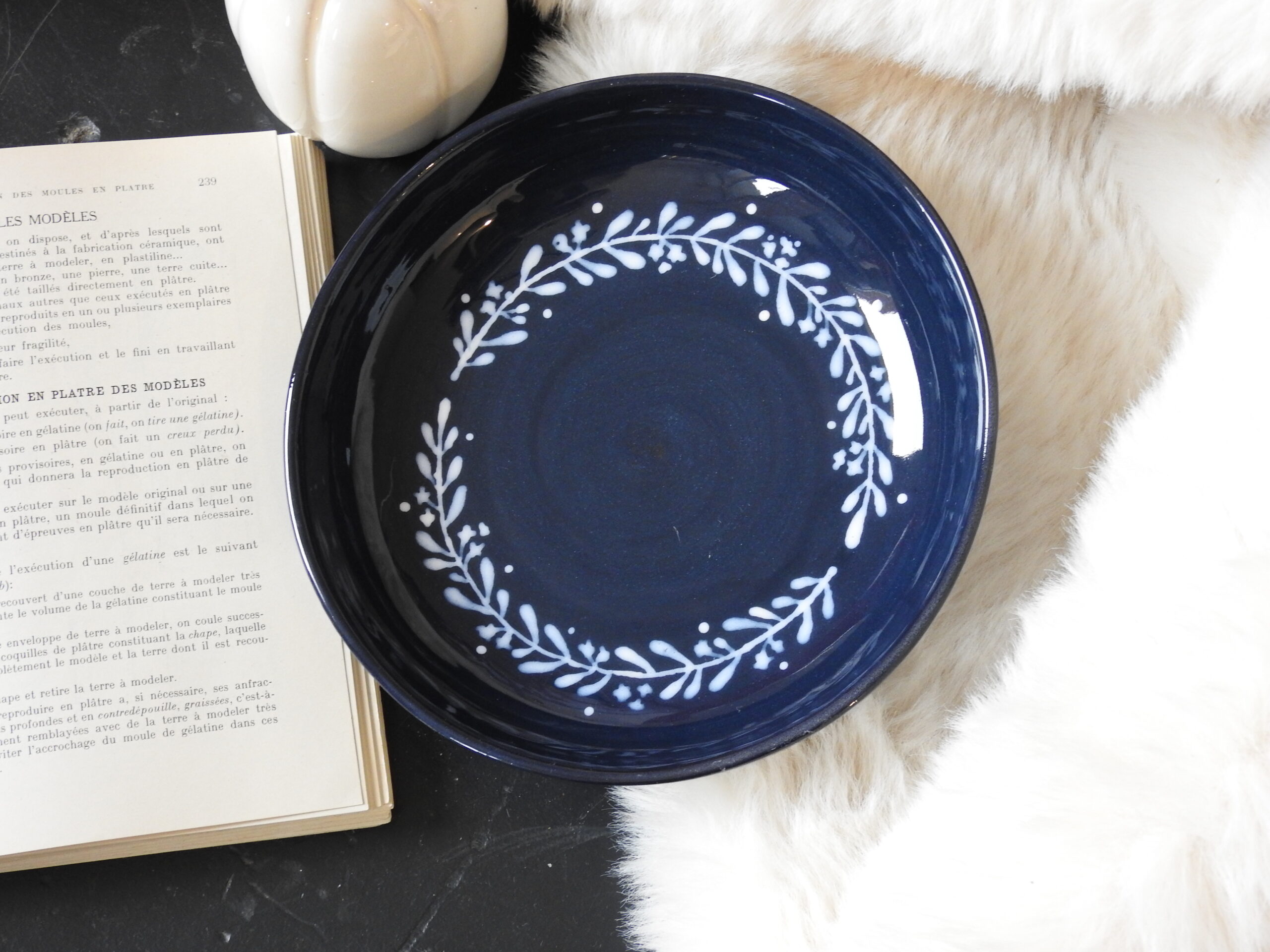 Assiette creuse - Couronne végétale